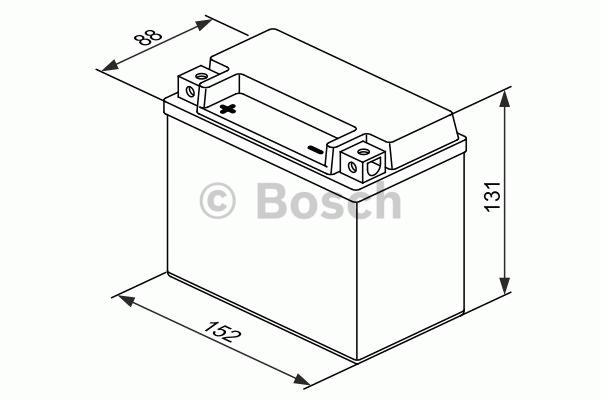 AKB BOSCH AGM 12V 10Ah 150 A(EN) 150x87x130