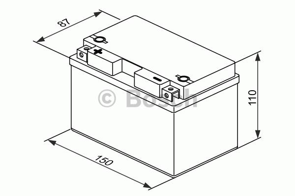 AKB BOSCH AGM 12V 11Ah 230 A(EN) 150x88x110