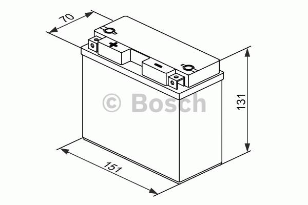 AKB BOSCH AGM 12V 12Ah 215 A(EN) 150x70x130