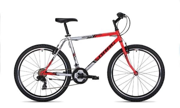 Velosipēds DRAG 24  HACKER sarkans/pelēks