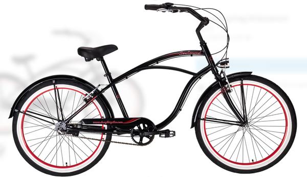 Velosipēds DRAG Boulevard I-3 melns/sarkans