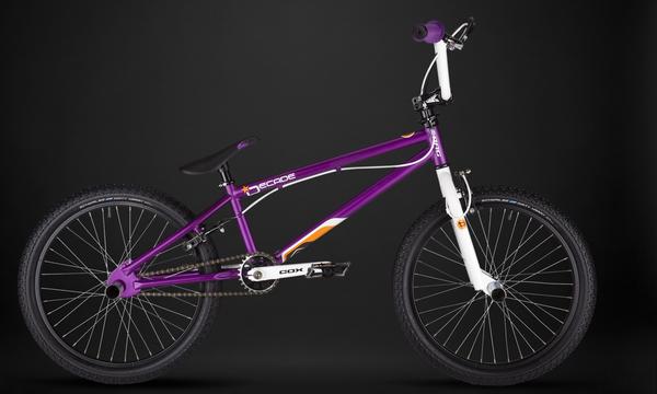 Velosipēds BMX DECADE 20 violets/dzeltens