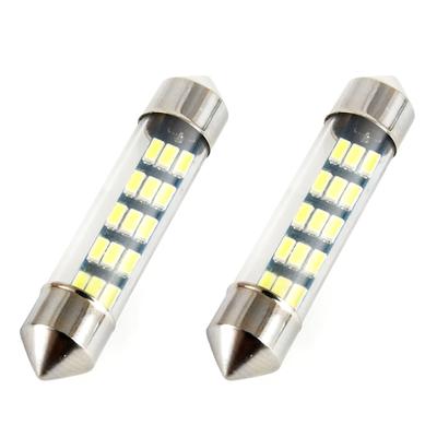 LED spuldze C5W/C10W/C3W 15SMD 3014 39 mm balta 12 V
