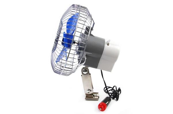 Metāla auto ventilators CFAN-15 ar skrūvējamu stiprinājumu un klipsi 12 V
