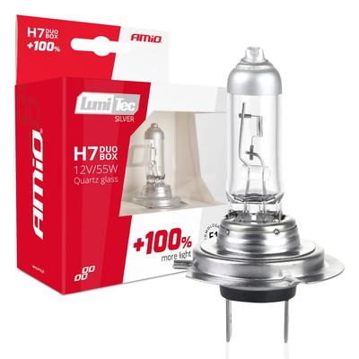 Halogēna spuldzes H7 LumiTec Silver +100% 12 V 55 W, 2 gab.