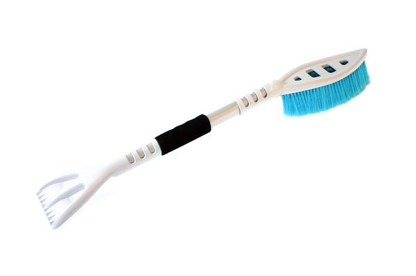 Sniega birste ar ledus skrāpi Premium M1 ABS White&Blue