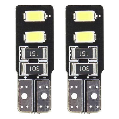 LED CANBUS spuldze T10 W5W 4SMD 5730 balta