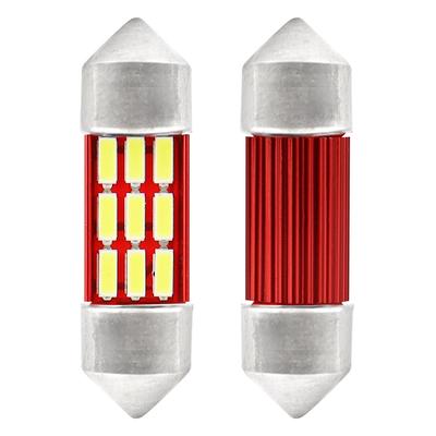 LED CANBUS spuldze C5W/C10W/C3W 12SMD 4014 31 mm balta 12/24 V