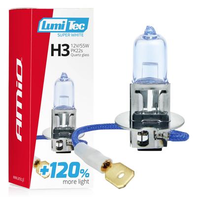 Halogēna spuldze H3 12 V 55 W LumiTec Super White +120%