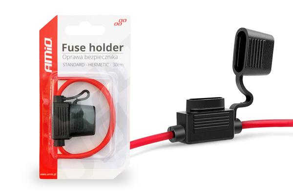 Standarta drošinātāja turētājs ar 30 cm vadu