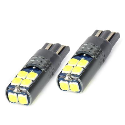LED CANBUS spuldze T10 W5W 10SMD 3030 balta 12/24 V