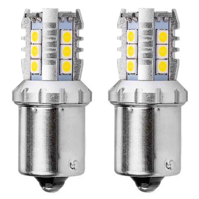 LED CANBUS spuldze 1156 BA15S P21W/R10W/R5W 16SMD 3030 balta 12/24 V