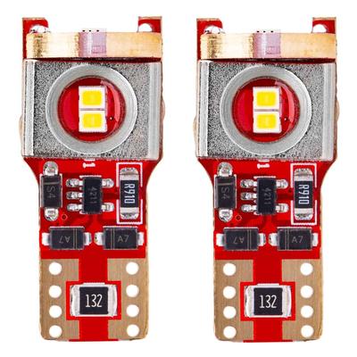 LED CANBUS spuldze T10 W5W/W10W 6SMD 2016 balta 12/24 V