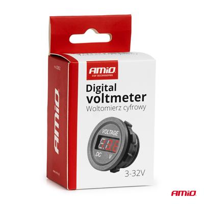 Digitālais voltmetrs MOD-02 3–32 V