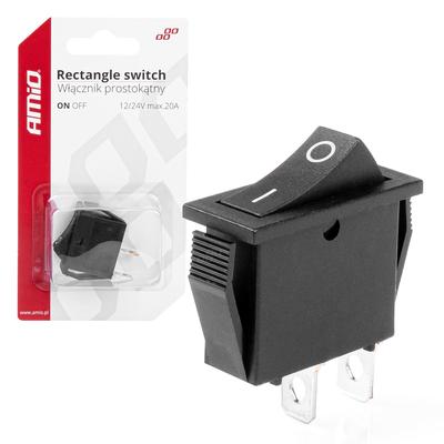 Taisnstūra ON/OFF slēdzis 12 V 20 A