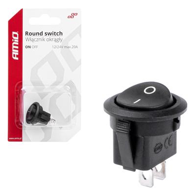 Apaļš ON/OFF slēdzis 12 V 20 A