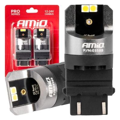 LED CANBUS PRO spuldze 3157 P27/7W 4SMD 3030 balta 12/24 V