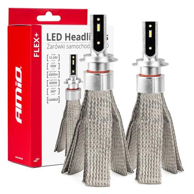 LED auto spuldzes FLEX+ H7 CANBUS 6000 K 12/24 V