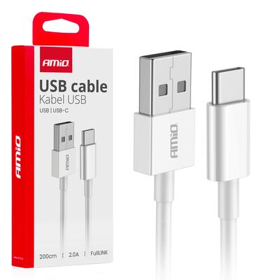 FullLINK USB-A–USB-C kabelis 2 A, 200 cm