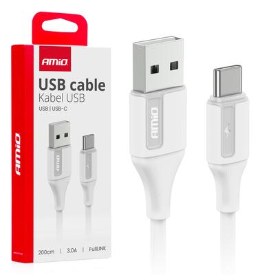 FullLINK USB-A–USB-C kabelis 3 A, 200 cm
