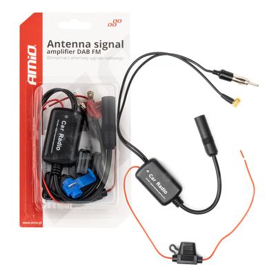 Antenas signāla pastiprinātājs DAB/FM 12 V