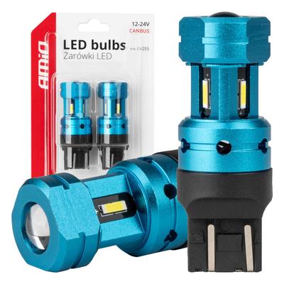 LED CANBUS spuldze T20 7443 W21/5W 4SMD 1860 balta 12/24 V