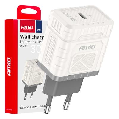 Sienas lādētājs GaN PD Quick Charge 30 W, USB-C