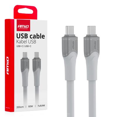 FullLINK X111 USB-C–USB-C kabelis 60 W, 200 cm