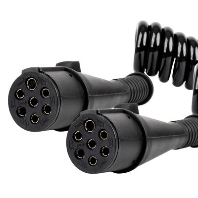 TIR spirālveida kabelis 2×7 PIN N tips 5 m 24 V