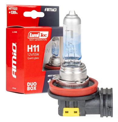 Halogēna spuldzes H11 LumiTec Next Generation +135% 12 V 55 W, 2 gab.