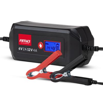 Digitālais akumulatoru lādētājs STD/GEL/AGM/WET 6/12 V, maks. 4 A