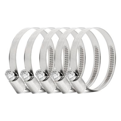 Skrūvējamas šļūteņu skavas W2 40–60 mm/9 mm, 5 gab.