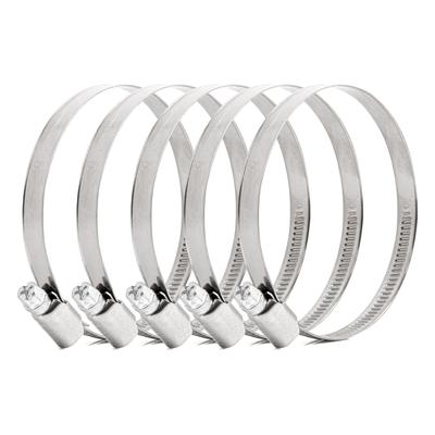 Skrūvējamas šļūteņu skavas W2 70–90 mm/9 mm, 5 gab.