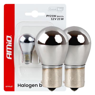 Halogēna spuldzes PY21W LumiTec Chrome 12 V 21 W BAU15s, 2 gab.