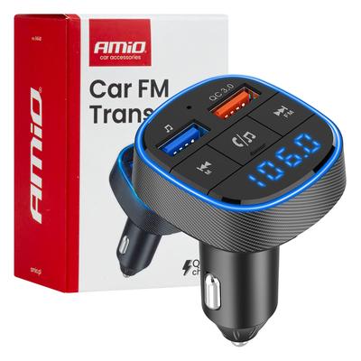 Auto FM raidītājs 12/24 V, 2×USB-A