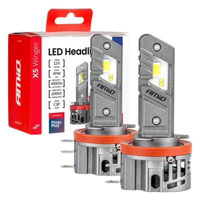 LED auto spuldzes X5 Winger H15 CANBUS 49 W 6000 K
