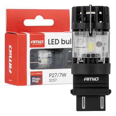 LED spuldze LumiTec 3157 P27/7W Full CANBUS balta 12 V, 1 gab.