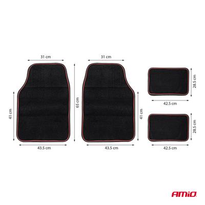Tekstila auto paklājiņu komplekts TCM-03