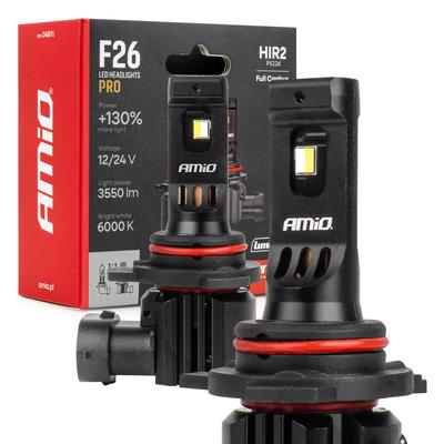 LED auto spuldzes LumiTec F26 PRO Limited +130% Duo Full CANBUS HIR2 12/24 V