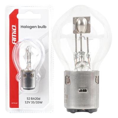Halogēna spuldze S2 12 V 35/35 W BA20d, 1 gab.