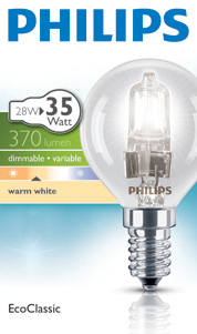 Lampa HALOGEENIL. ECOCL.LUSTRE E14 28W (35W)