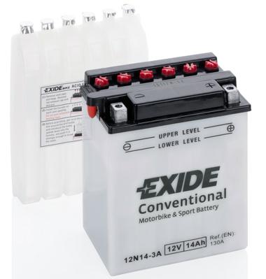 AKB EXIDE 12V Apkalpojams 14Ah 130A(EN) 134x89x166 -/+