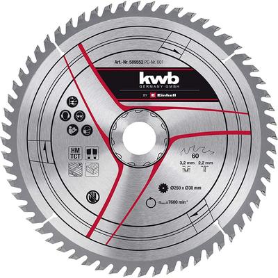 49589552 KWB by Einhell TCT Zāģa asmens 250x30mm 60Z