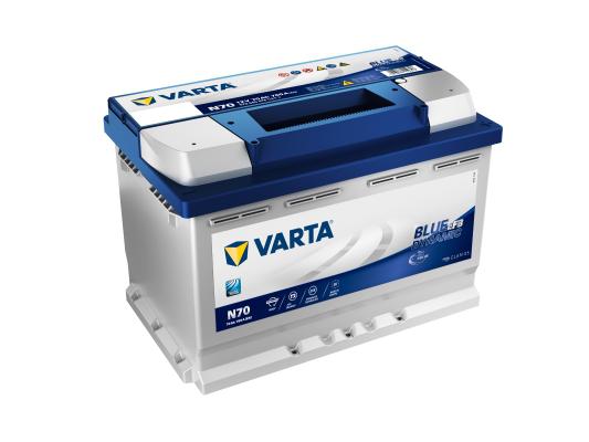 VARTA BLUE DYN EFB N70 70Ah 760A 278X175X190 -/+