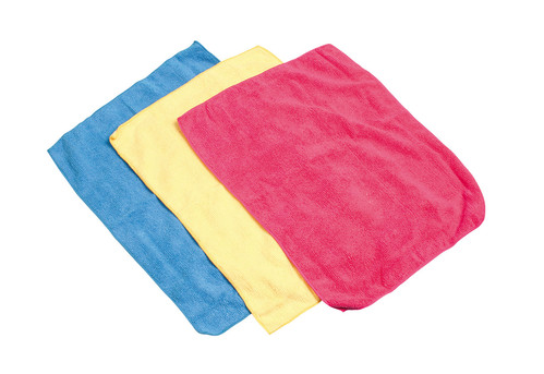 SET 3 MICROFIBRE CLOTHS, 40X30