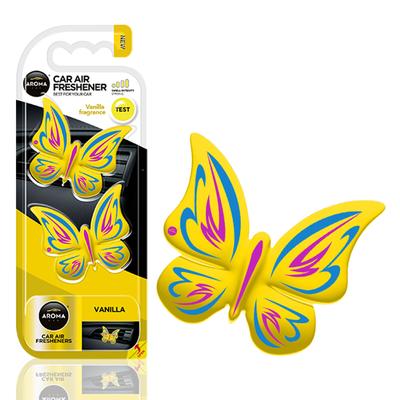 Auto gaisa atsvaidzinātājs AROMA FANCY SHAPES BUTTERFLY Vanilla