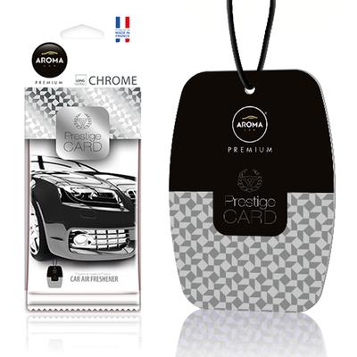 Auto gaisa atsvaidzinātājs AROMA PRESTIGE CARD Chrome