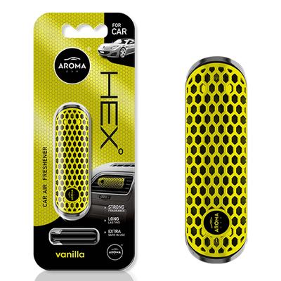 Auto gaisa atsvaidzinātājs AROMA FANCY SHAPES POLYMER HEX Vanilla