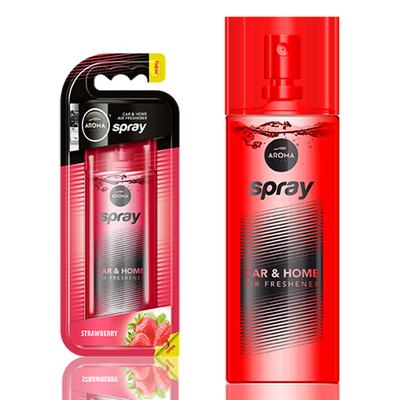 Auto gaisa atsvaidzinātājs AROMA SPRAY Strawberry