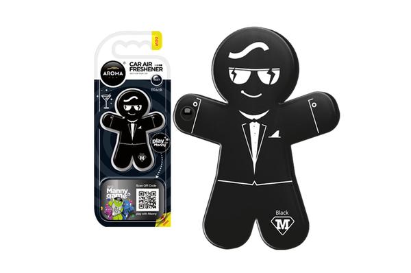 Auto gaisa atsvaidzinātājs AROMA CAR MANNY Black